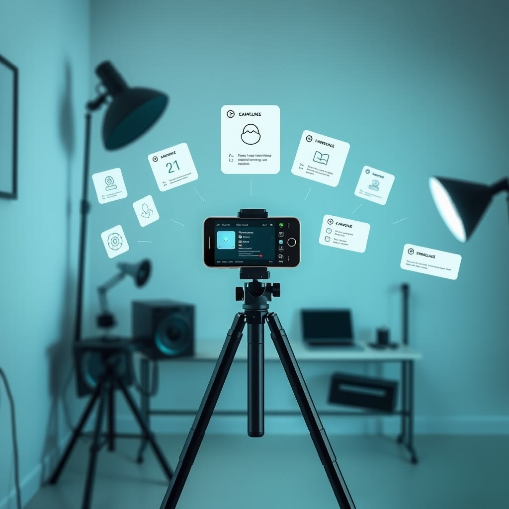 Video SEO performance ring chart illustration